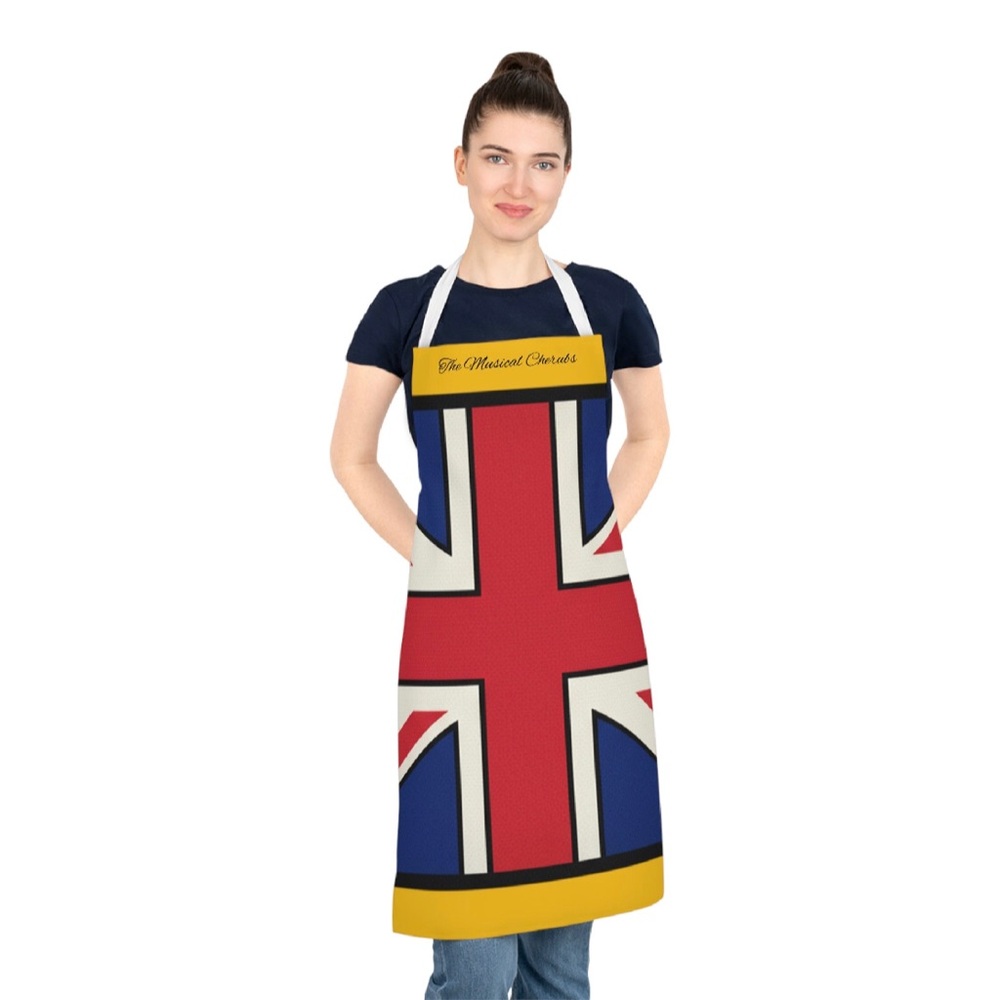 Union Jack Inspired Apron -With Personalization Op